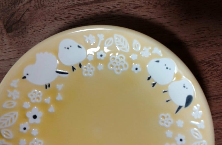 筆者撮影（セリア、プレートM シマエナガ）