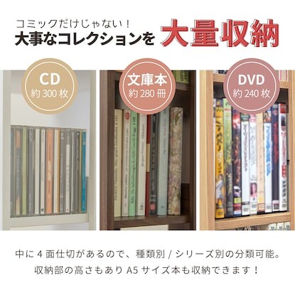 出所：ニトリ公式通販 ニトリネット 壁付けできる回転式コミックラック6段(NA)