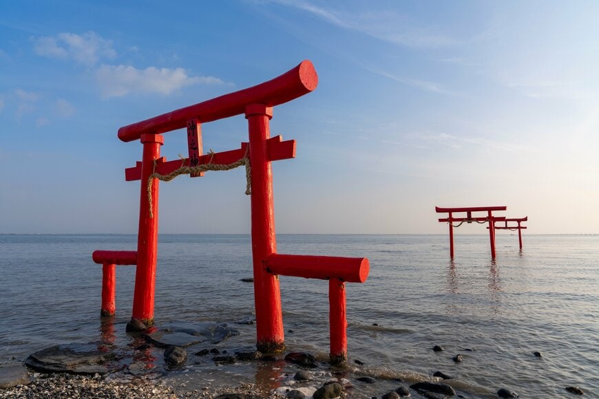 大魚神社の海中鳥居