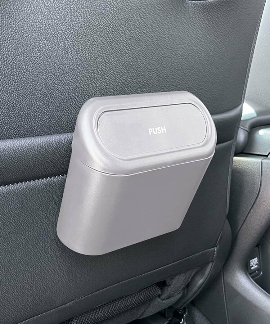 3COINS公式　スリム引っ掛けゴミ箱