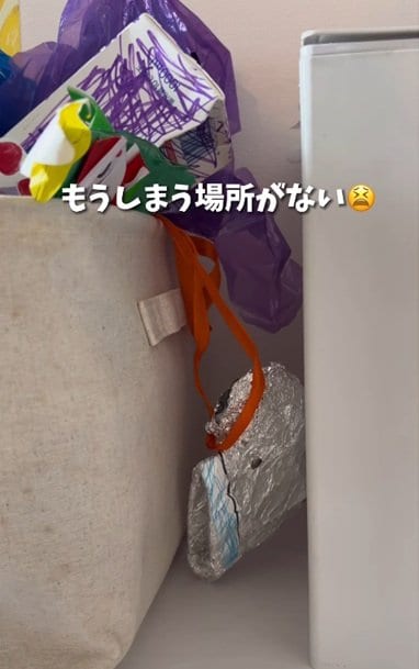 変身前の子どもの作品収納