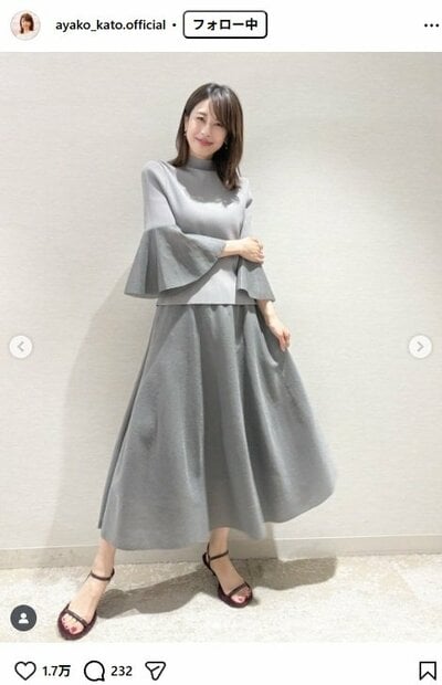 加藤綾子のInstagram投稿