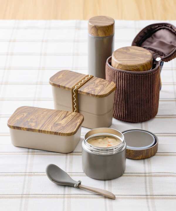 木目風ランチボックス2段：640ml/KITINTO
