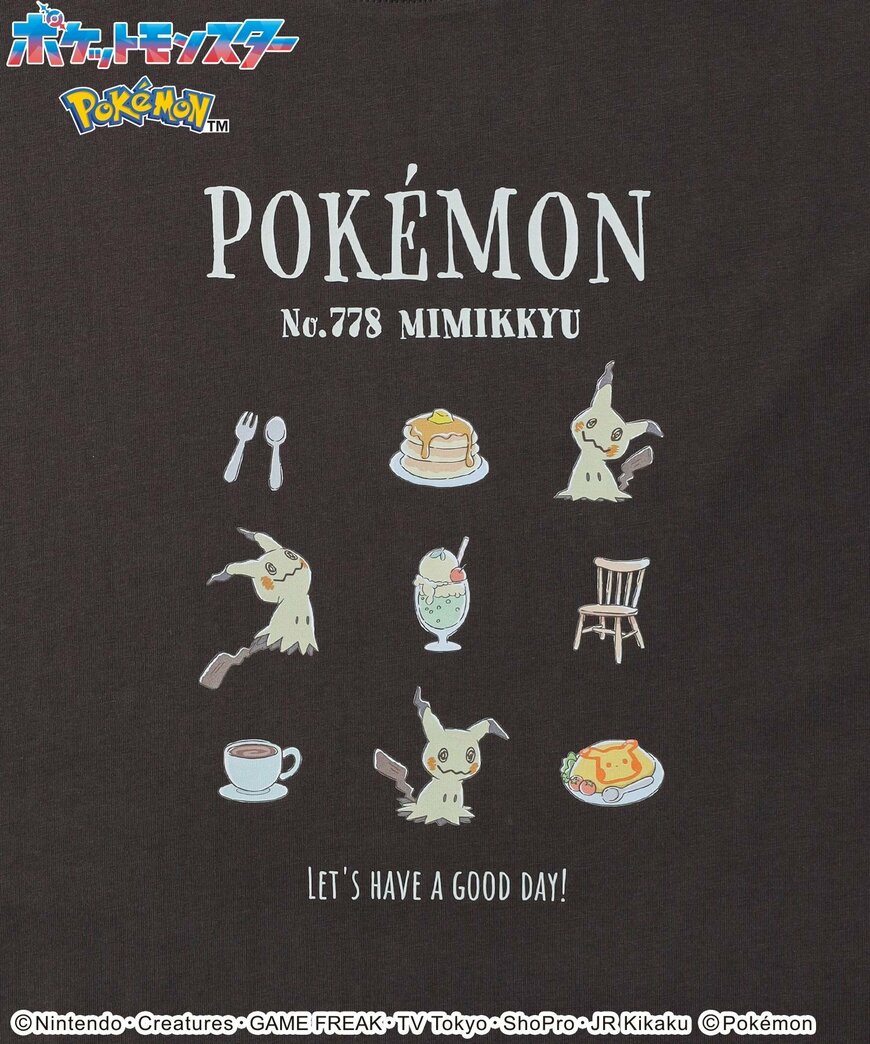 ハニーズ公式　ポケモン／ゆるＴシャツ