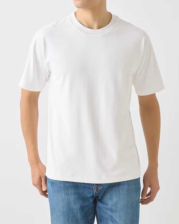アセドロンTシャツモデル身長180cm Mサイズ着用・白