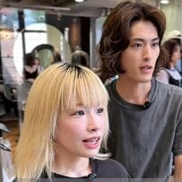 【いい感じにしてください！】髪伸ばし中の女性がでウルフカットでスタイリッシュに！→「めっちゃいいです」と歓喜！