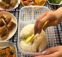 【カップル弁当】彼女が彼氏に作る「肉巻きポテト弁当」があまりに美味しそうだと話題に