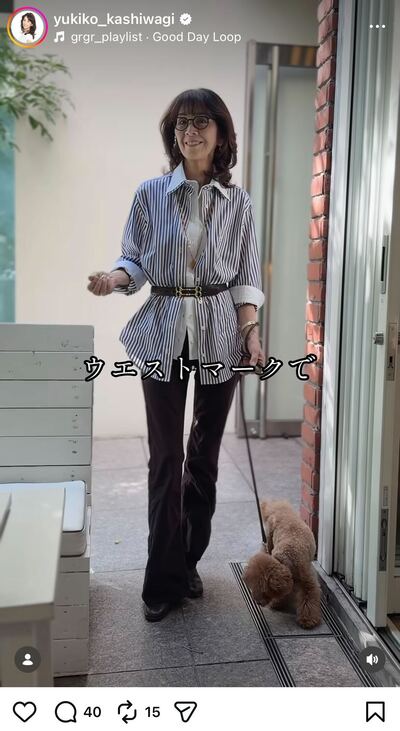 柏木由紀子のInstagram投稿