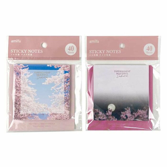 キャンドゥ、メモ付箋 40P サクラ写真の商品画像