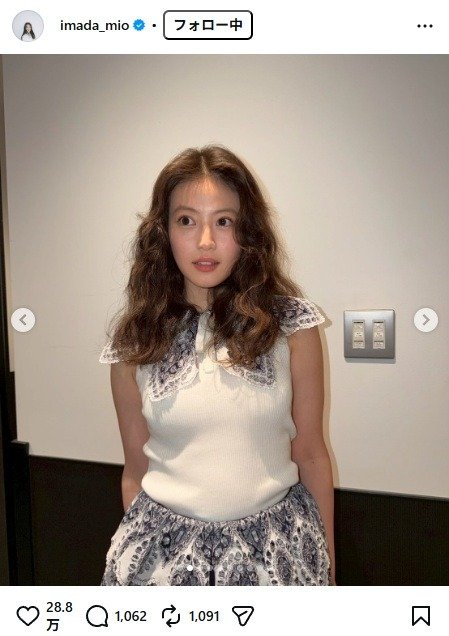 出所：今田美桜のInstagram（＠imada_mio） 参照日：2026年4月6日