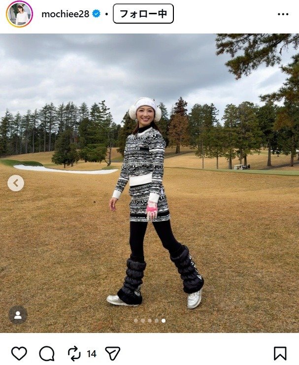 出所：望月理恵のInstagram（＠mochiee28） 参照日：2026年1月6日