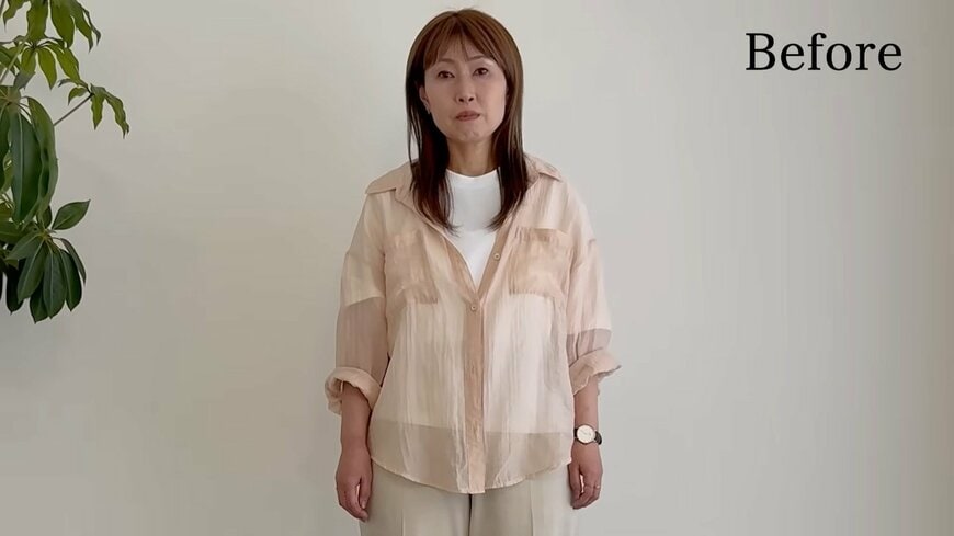 「疲れて見られる…」ファッション迷子の45歳女性がクール美女に大変身！「全然違う！素敵！」「若返った」と反響