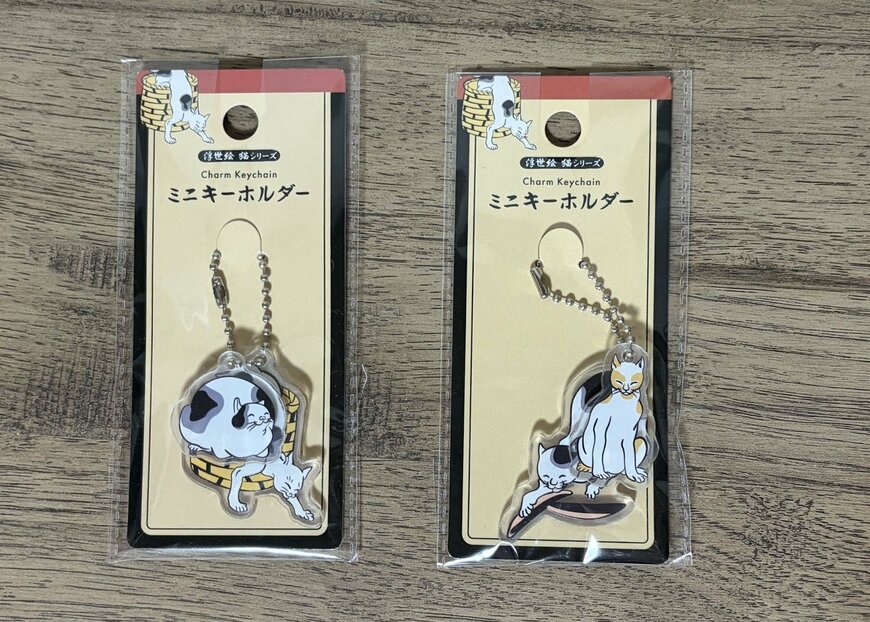 筆者撮影（キャンドゥ、ミニキーホルダー猫柄）