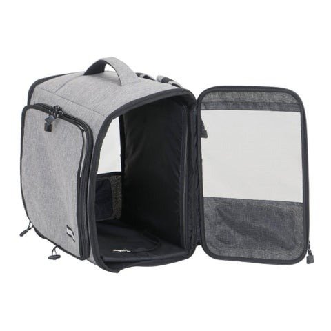 コメリ公式 Petami ケージにもなるペットリュック 4WAY グレー