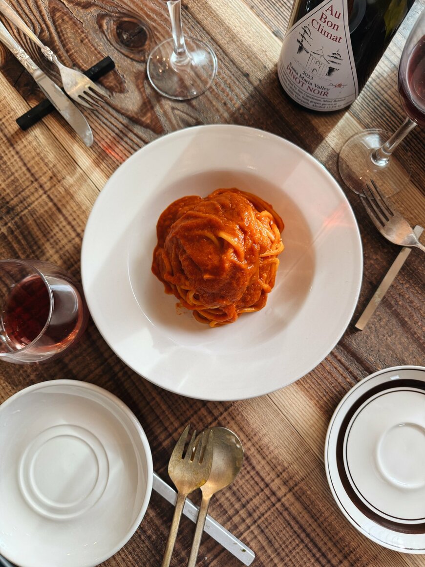 お姉さんが撮影したパスタ写真