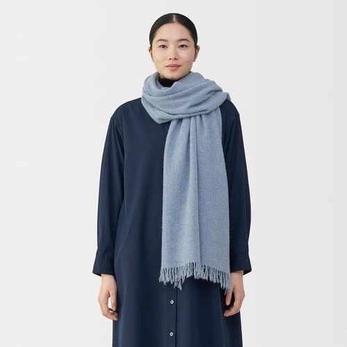 ふっくらウール 大判ストール(薄手)
