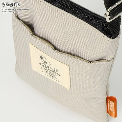 ピーナッツ(PEANUTS) 75周年 スヌーピー ショルダー付縦型ポーチ