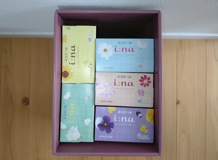 ティッシュを収納