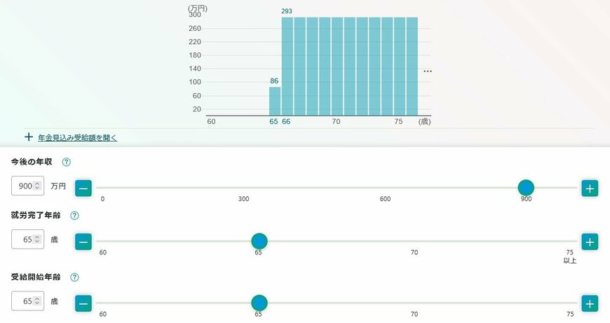 出所：厚生労働省「公的年金シミュレーター」