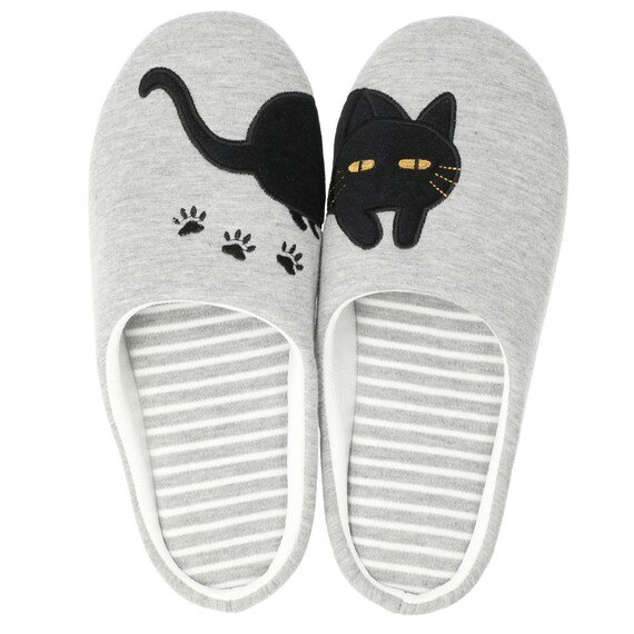 出所：ニトリ公式通販ニトリネット 【デコホーム商品】スリッパ(キャット GY)