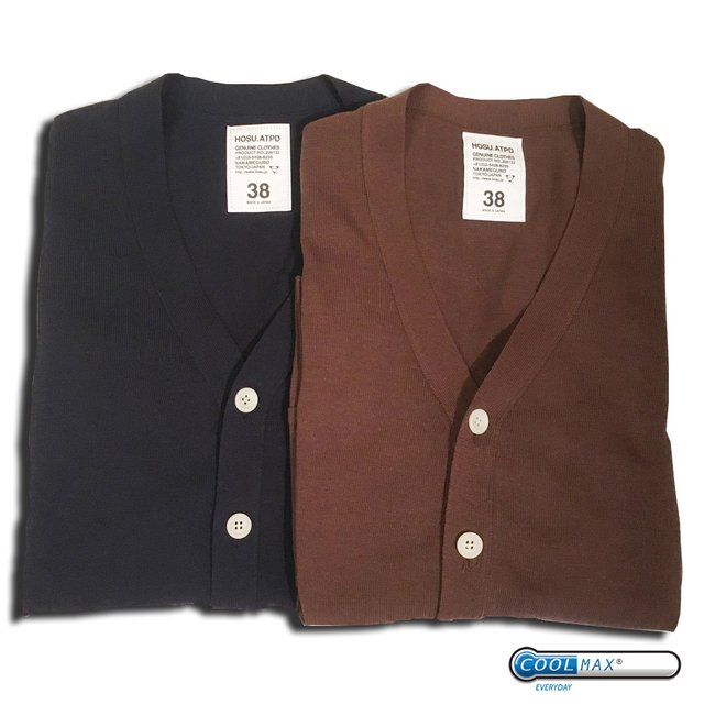 HOSU Lefty-h – COOLMAX KNIT CARDIGAN ￥25,920（税込み）