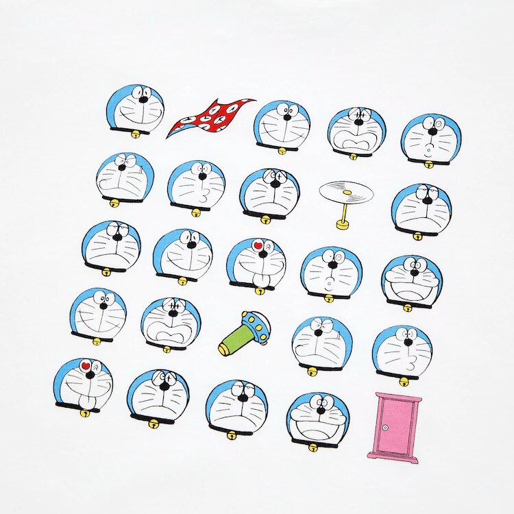 出所：ユニクロ　KIDS ドラえもん UT グラフィックTシャツ（半袖）ホワイト