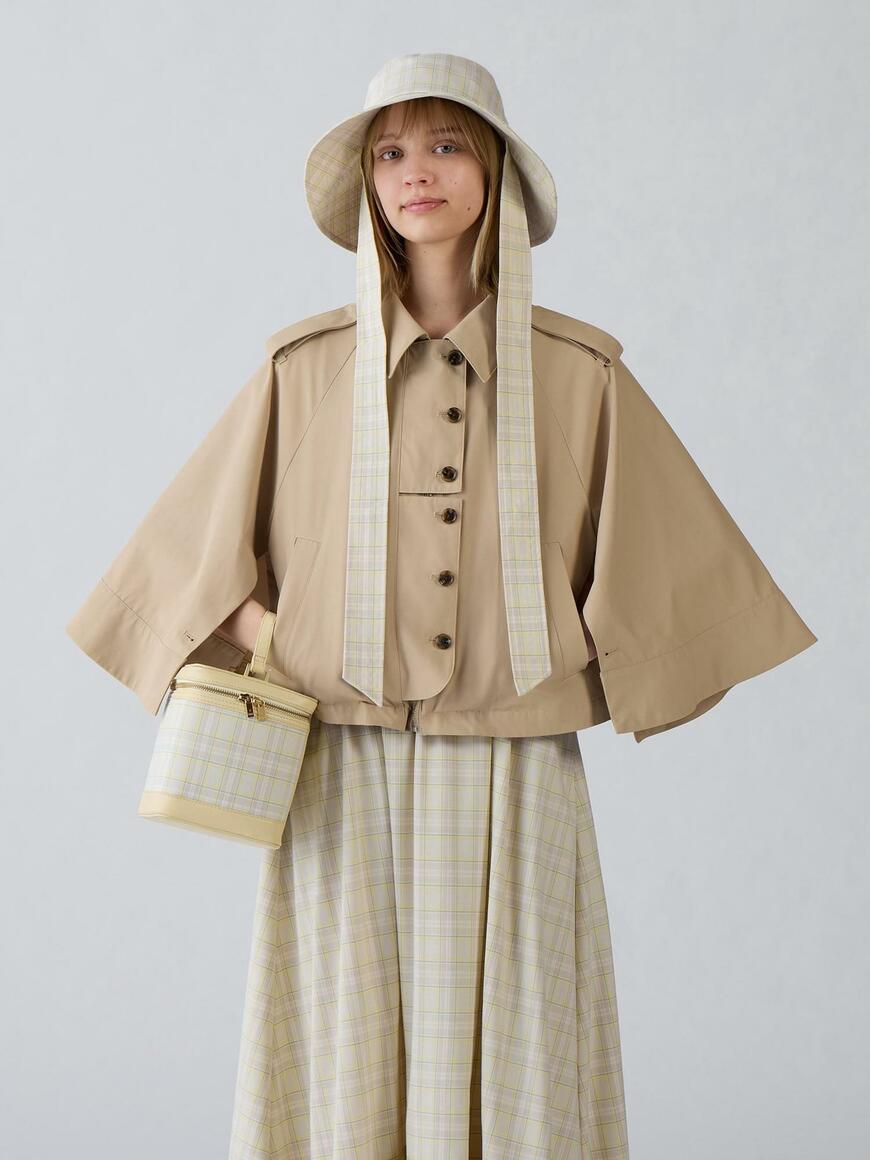 出所：GU公式 ワイドブリムハット(チェック) by rokh