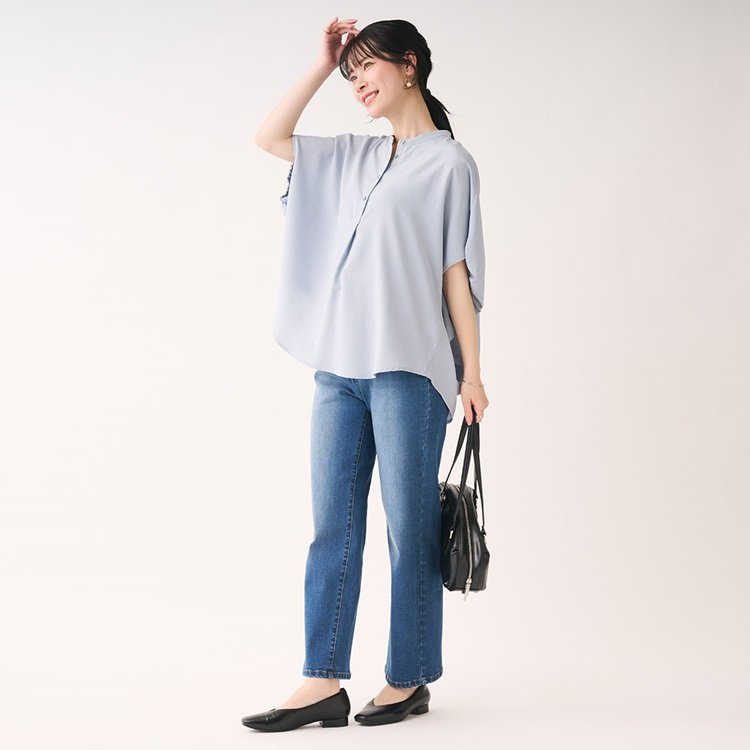 ケユカ公式　ギャザースリーブスキッパーブラウスの画像