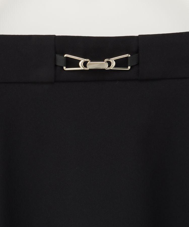 ハニーズ、ビット付フレアスカート、ウエストのゴールドビットのアップ画像