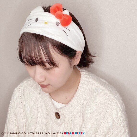 ハローキティ フェイスデザインヘアバンド