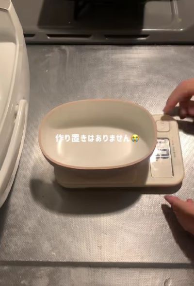 作り置きのおかずはありません