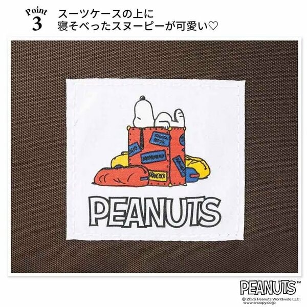 のんびり寝そべったスヌーピーデザインがとってもキュート