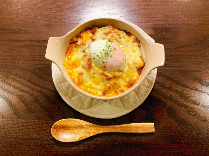 アツアツのミートドリアが完成!