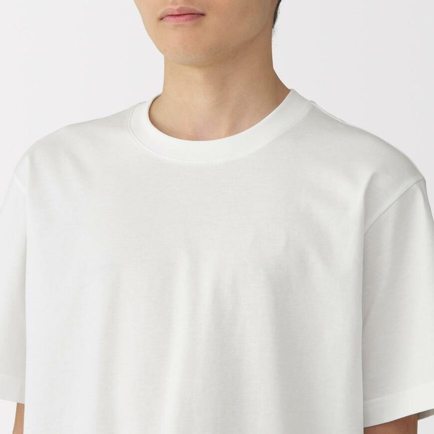 出所：無印良品ネットストア 紳士　天竺編みクルーネック半袖Ｔシャツ