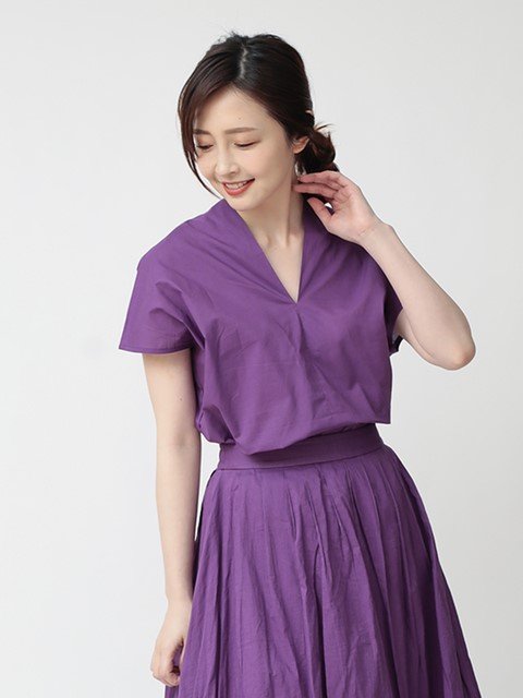 GOUT COMMUN - コットンVプルオーバー ¥10,584（税込）