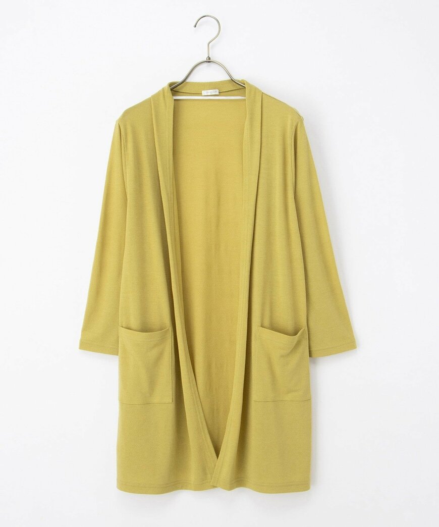 出所：ハニーズ公式　8分袖ロングトッパーカーデ