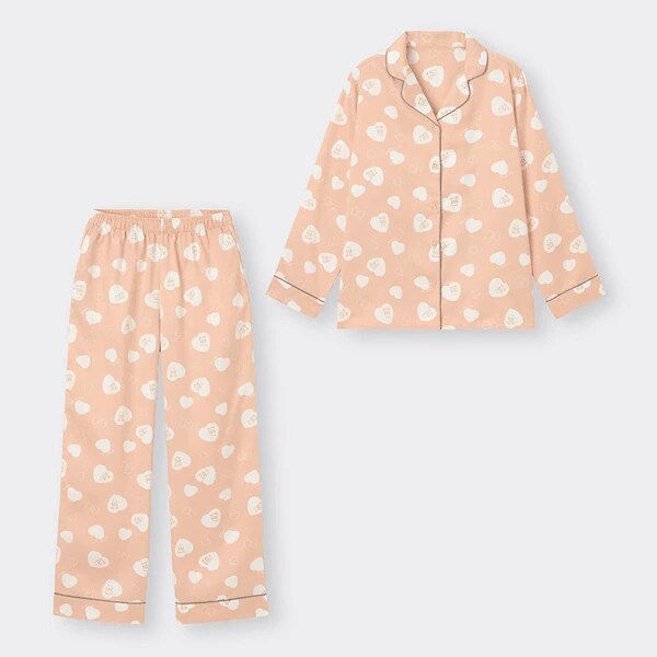 出所：GU公式オンラインストア パジャマ(長袖&ロングパンツ) Rilakkuma 1