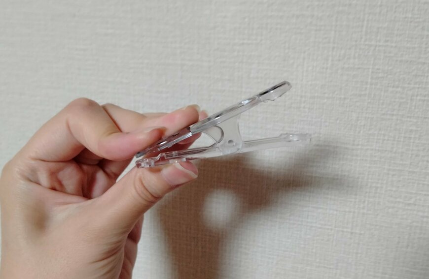 筆者撮影（セリア、クリアクリップ 音楽柄 2P）