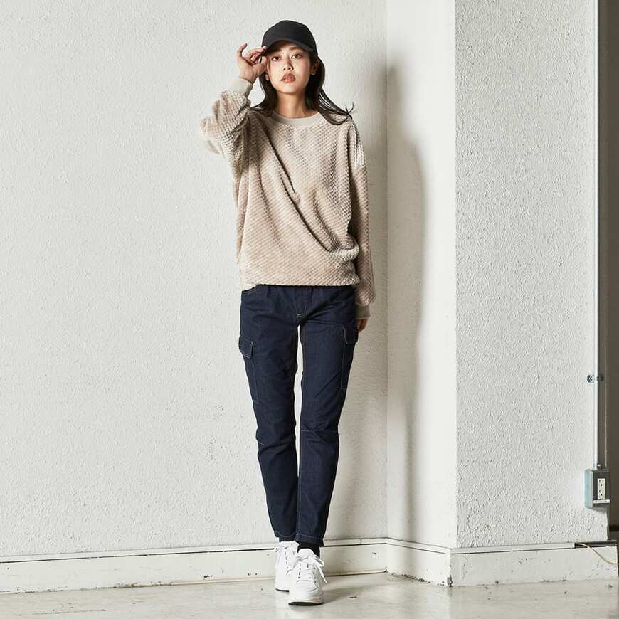 ワークマン公式、レディースダイヤフリースプルオーバー画像