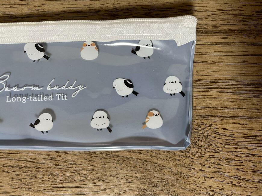 キャンドゥ、ペンケース　シマエナガ柄