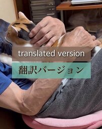 「言葉が全くわからない」の声で作られた「翻訳動画」　猫に話すお父様が優しすぎる…！