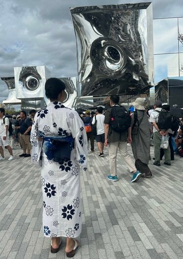 70年大阪万博のゆかた 70年大阪万博のゆかた 1970年大阪万国博覧会 万博浴衣 EXPO70 桜