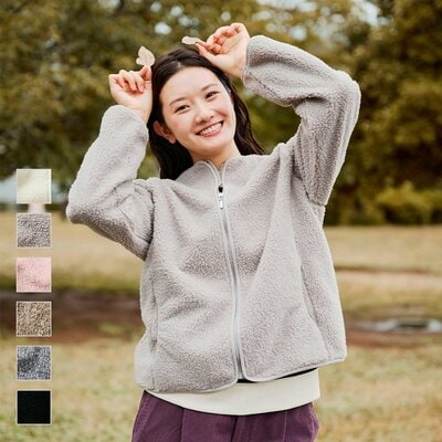 ワークマン、LF902 レディースボアフリースジップカーデガン商品画像