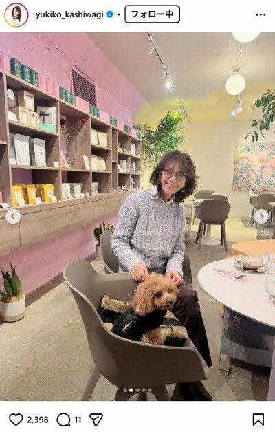 柏木由紀子のInstagram投稿