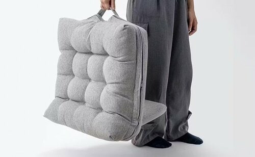 持ち手付カバー洗える背もたれイス FLepoco