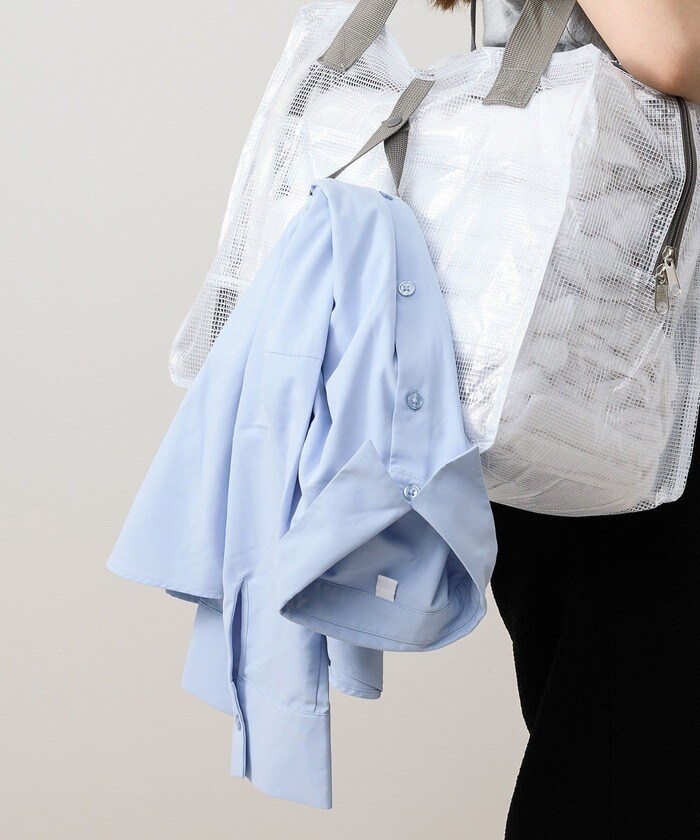 3COINS　丈夫で濡れにくい折りたたみキャリーオンバッグ