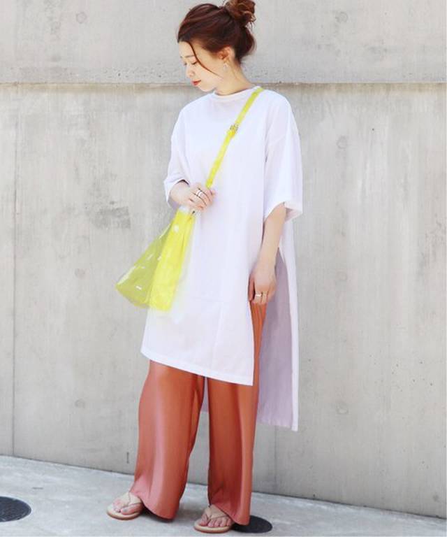 JOURNAL STANDARD - クリアジャージークルーネックスリットチュニックプルオーバー ¥9,180（税込）