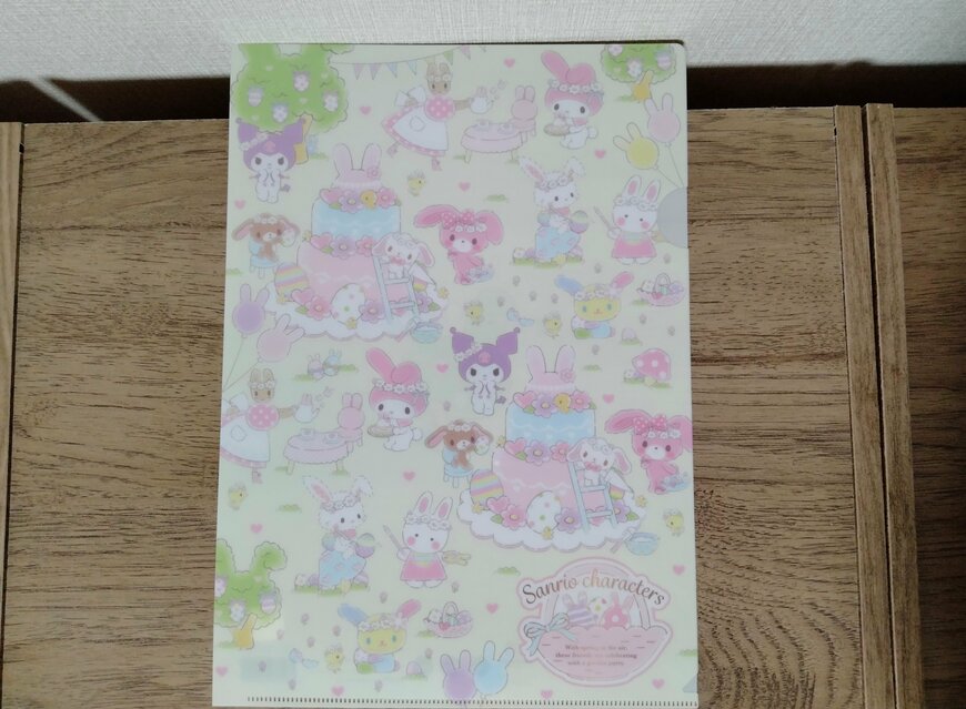 筆者撮影（セリア、A4クリアファイル M/X スプリングガーデン）