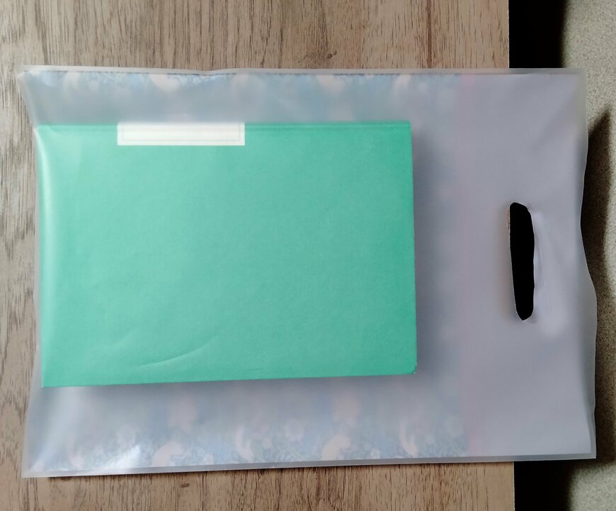 筆者撮影（セリア、フロストハンディバッグ ウィリアム・モリス）