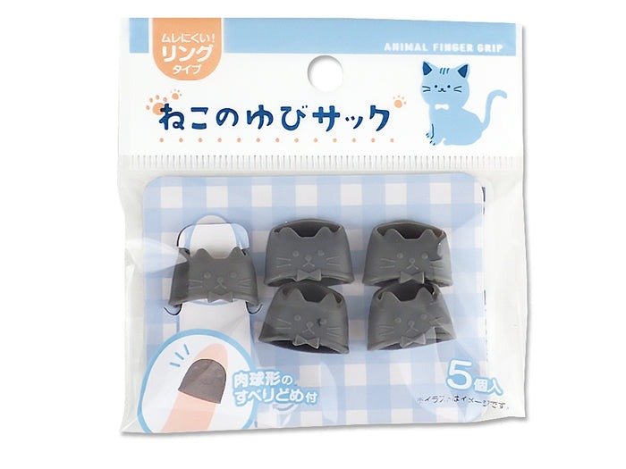 出所：ダイソー公式　指サック（ネコ、リングタイプ）